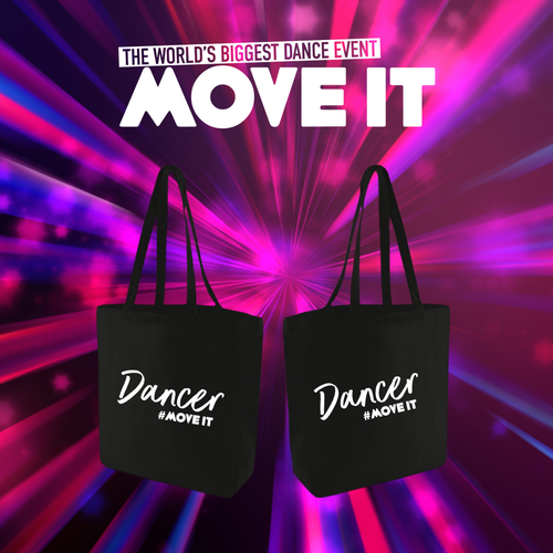 MOVE IT 2025 Canvas Bag – Dancer Edition (Black)
