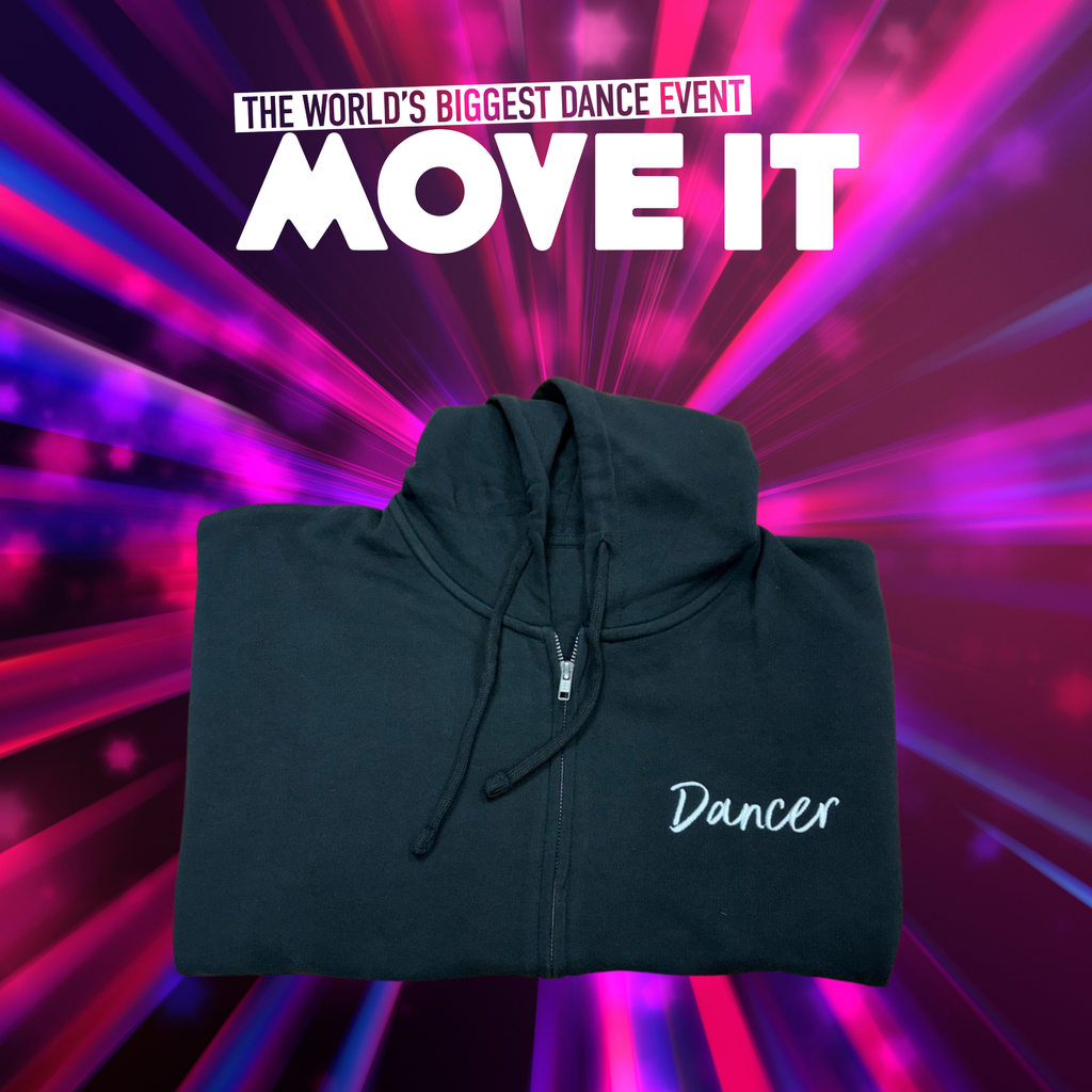 MOVE IT 2025 Dancer Zip Hoodie – Black