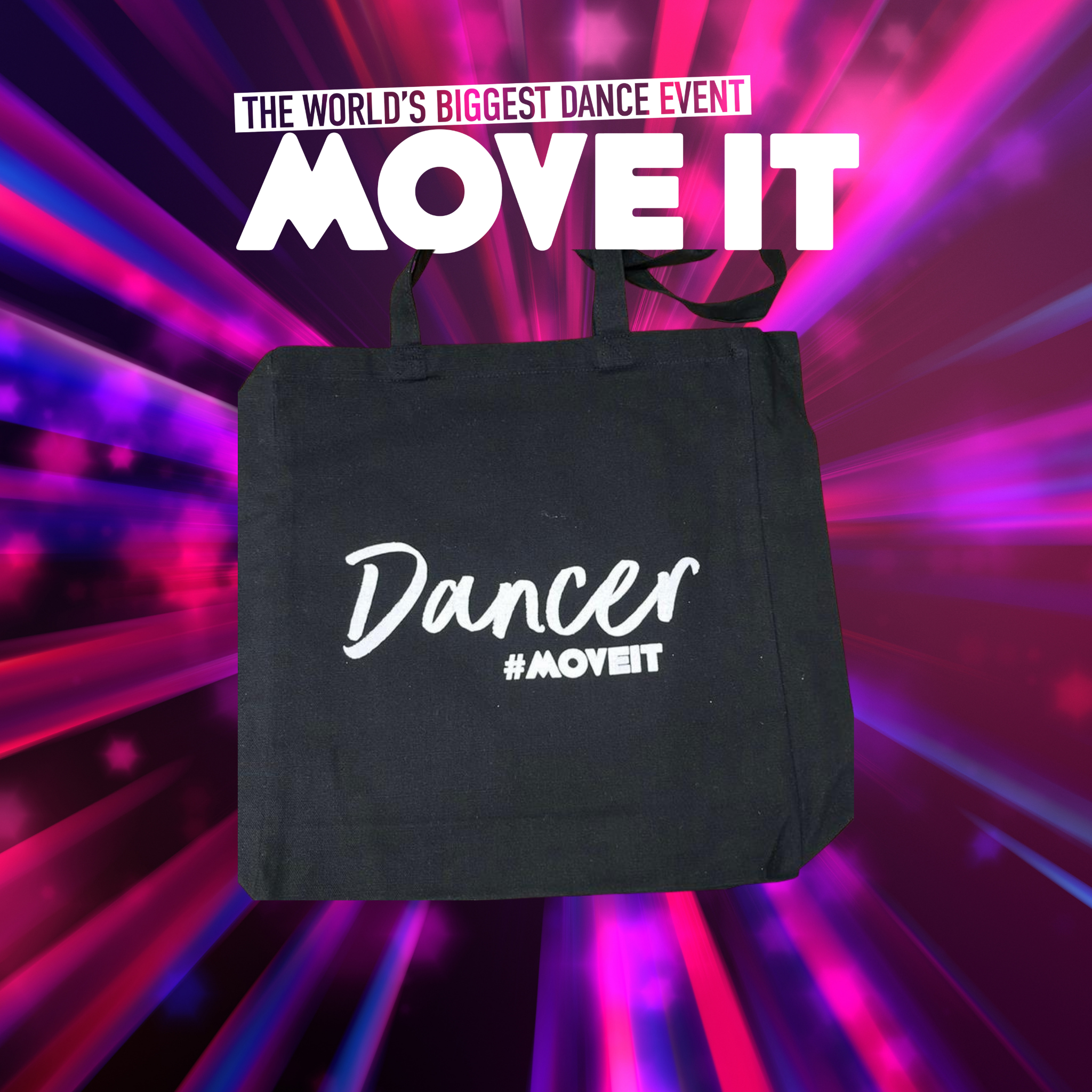 MOVE IT 2025 Canvas Bag – Dancer Edition (Black)