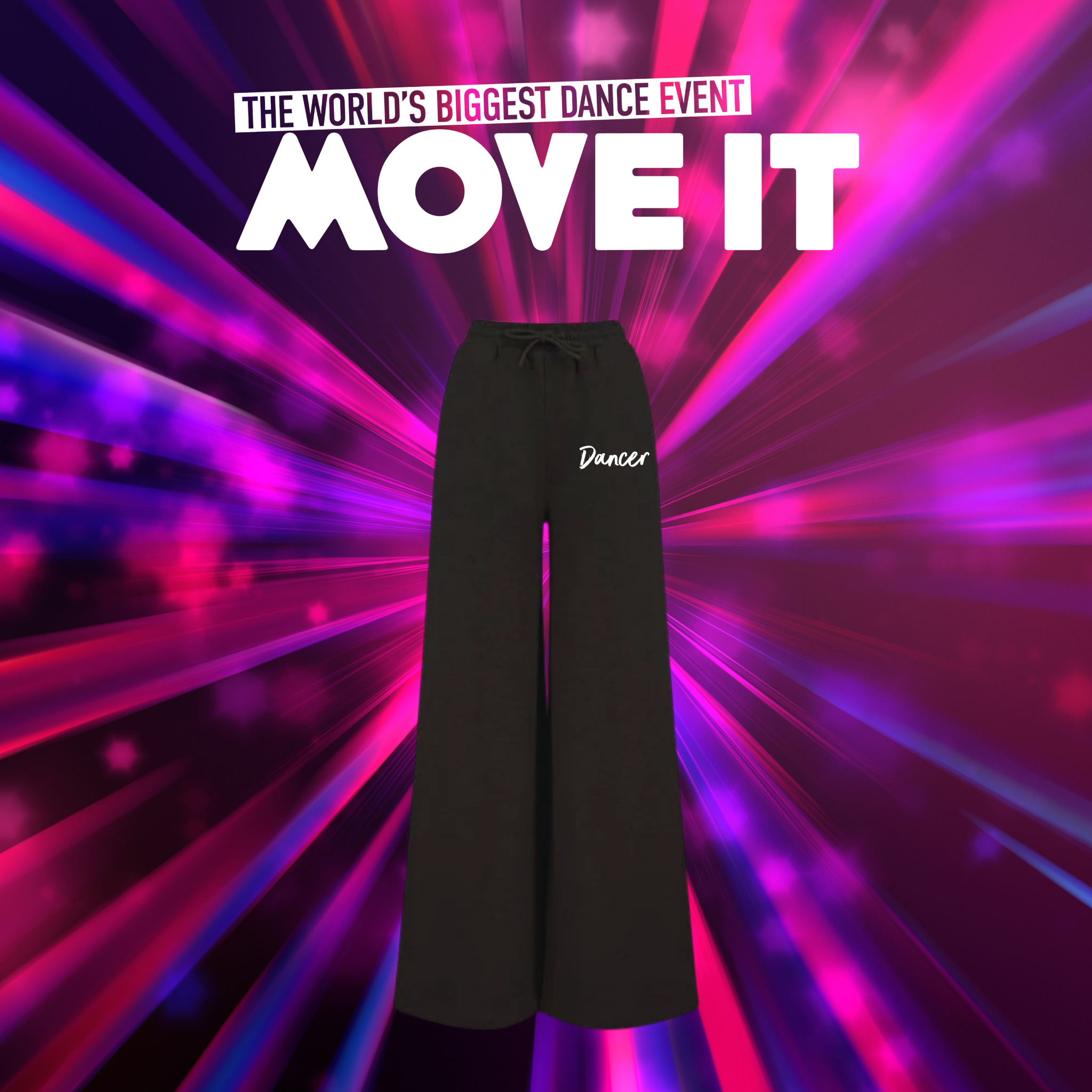 MOVE IT 2025 Dancer Flared Joggers – Black