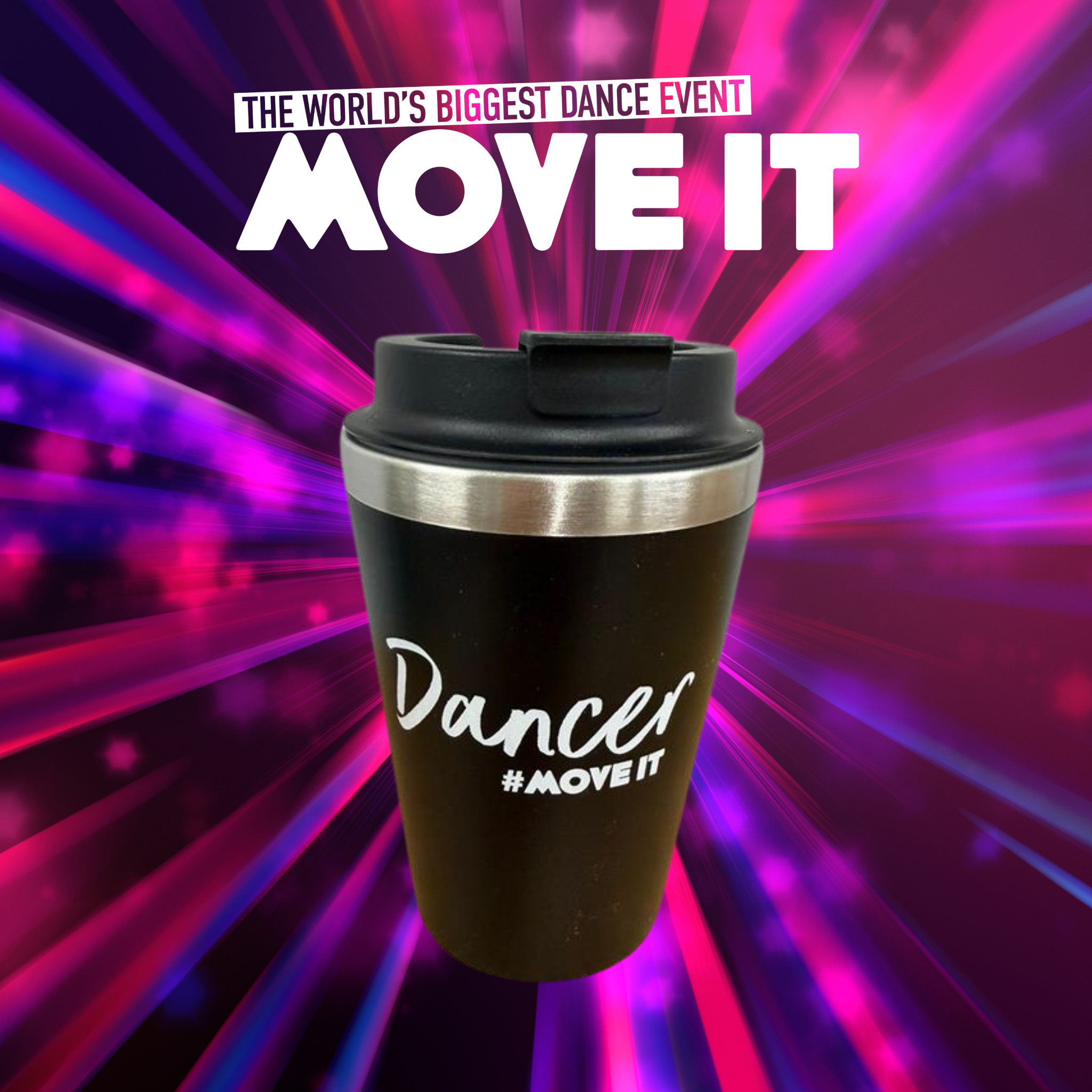 MOVE IT 2025 Dancer Travel Mug – Black