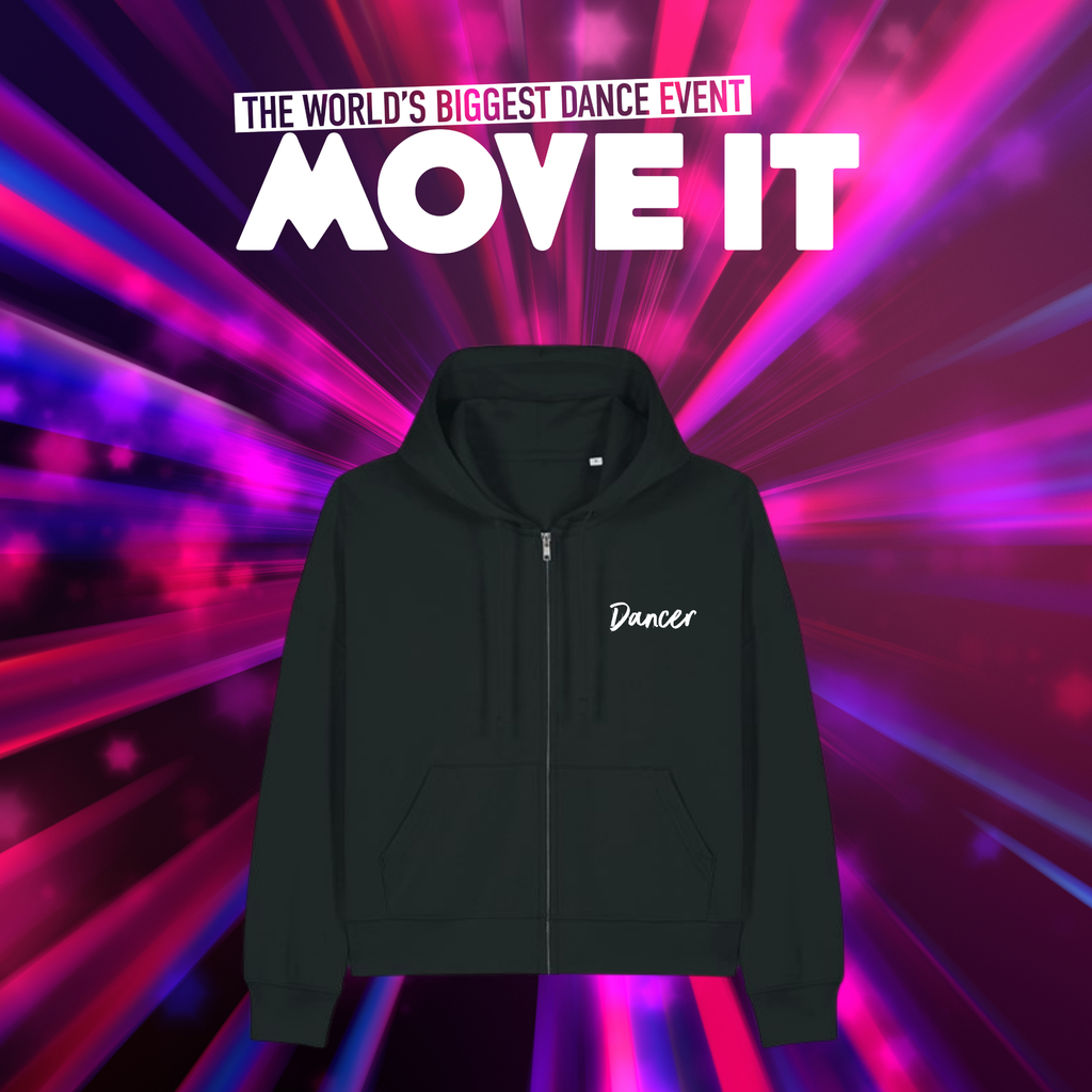 MOVE IT 2025 Dancer Zip Hoodie – Black
